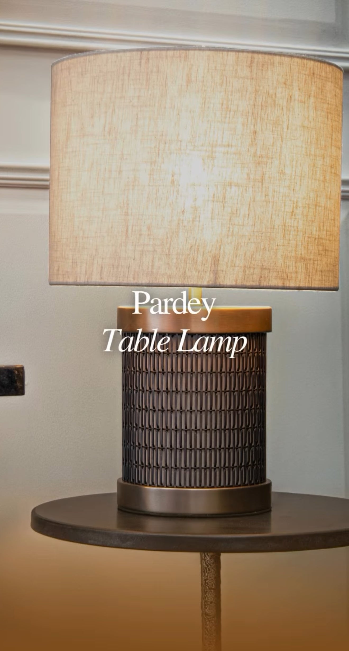 Pardey table lamp complete with shade-Renaissance Design Studio