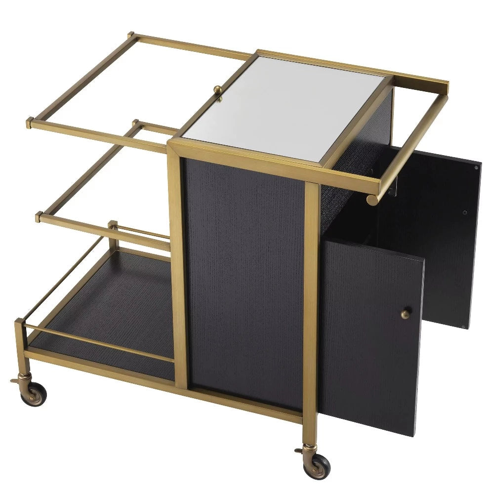 Paris Eiffel Bar Trolley by Eichholtz reduced 40% off . 1 only-Renaissance Design Studio