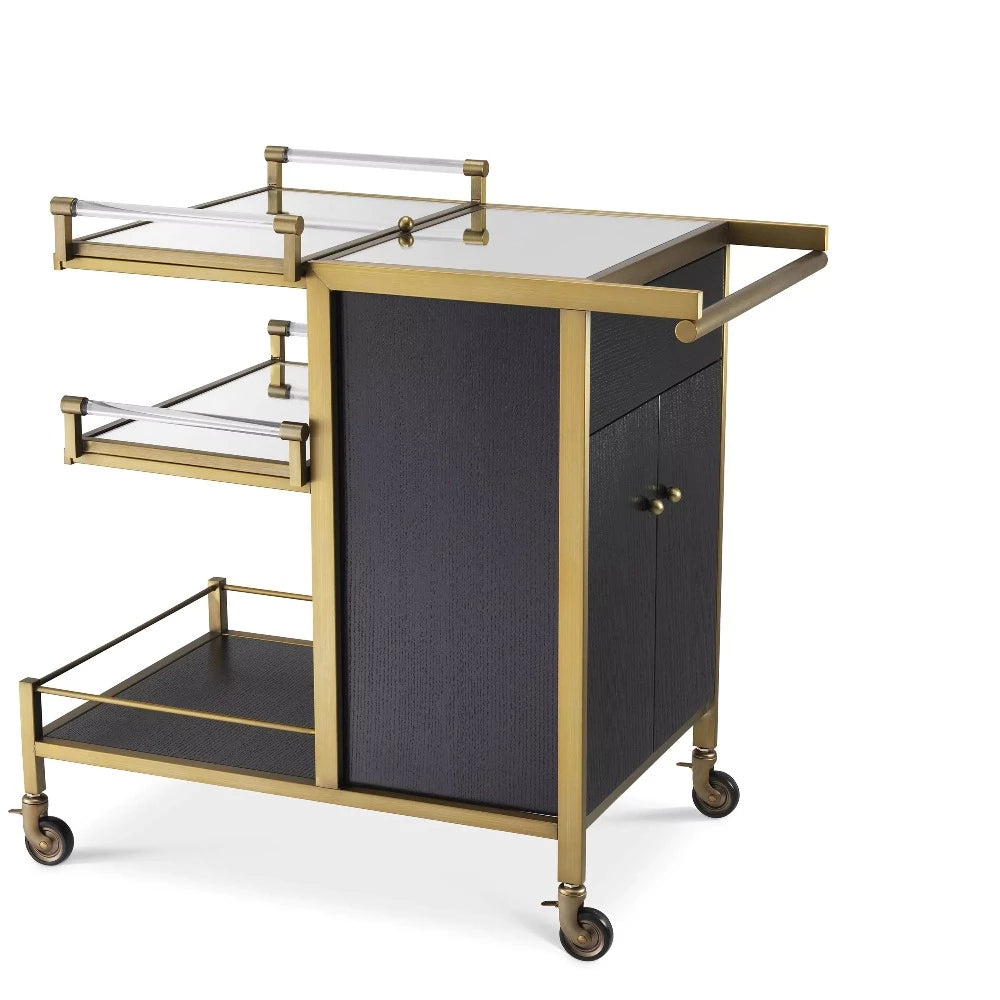 Paris Eiffel Bar Trolley by Eichholtz reduced 40% off . 1 only-Renaissance Design Studio