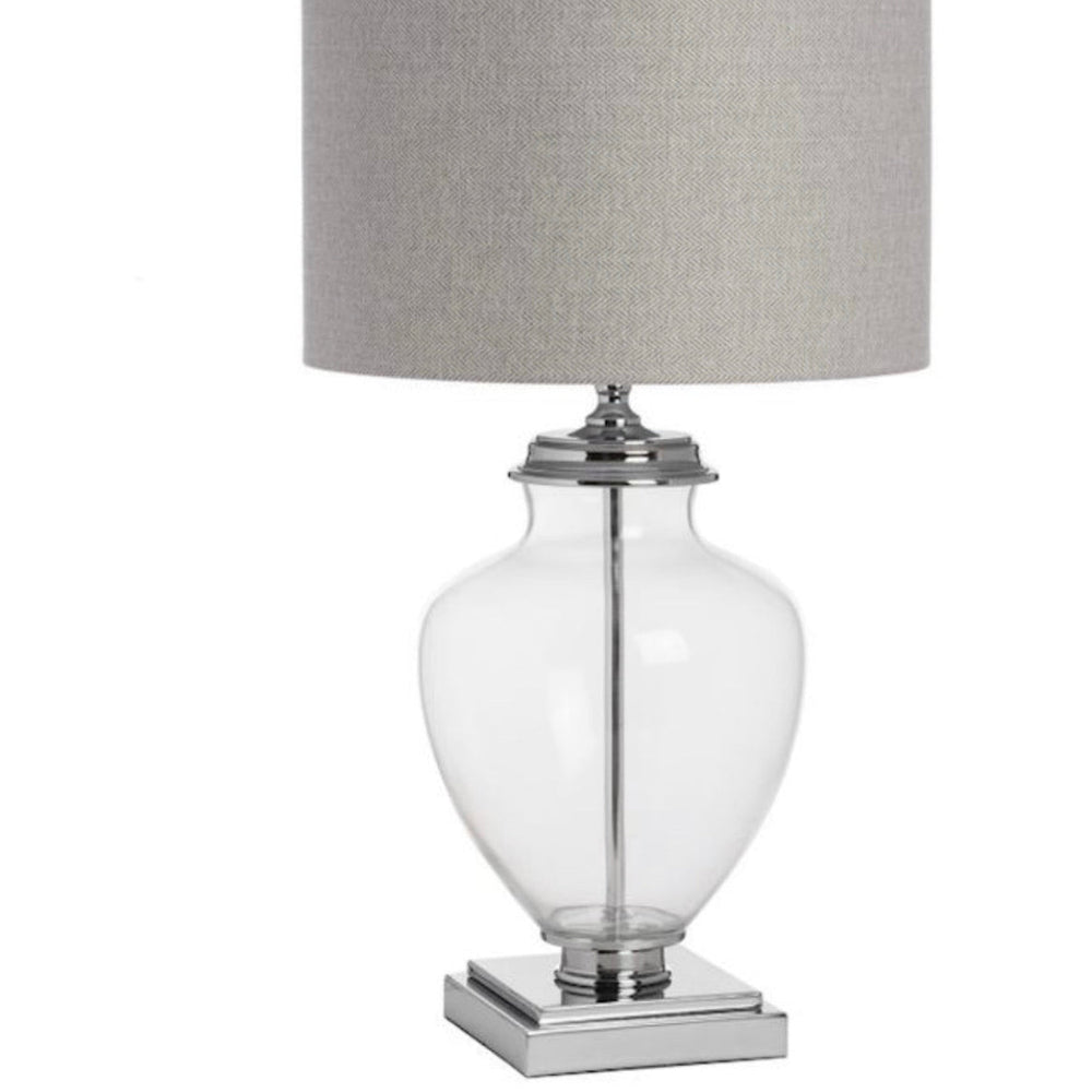 Perugia glass table lamp complete w shade REDUCED TO CLEAR