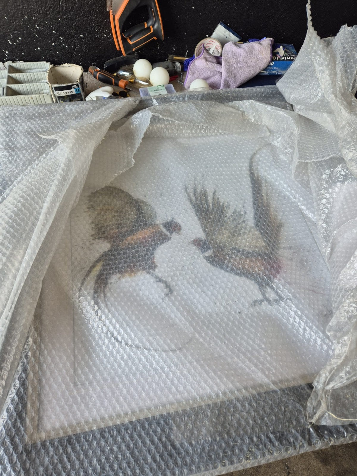 Pheasants with Vegas frame picture clearance-wall art-Renaissance Design Studio