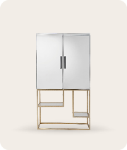 Pip Mirrored drinks cabinet . Last one on clearance offer for collection-Renaissance Design Studio
