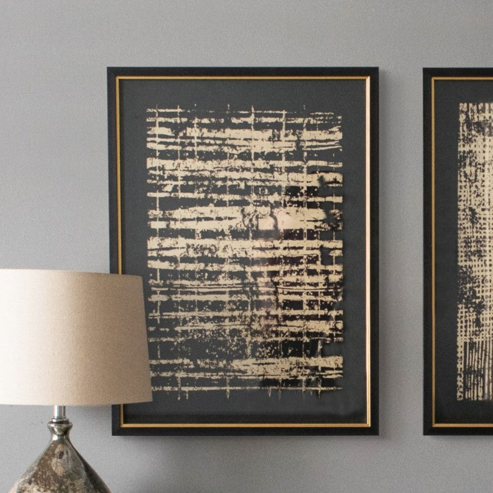 Pizzaro framed art Black Gold I-Renaissance Design Studio