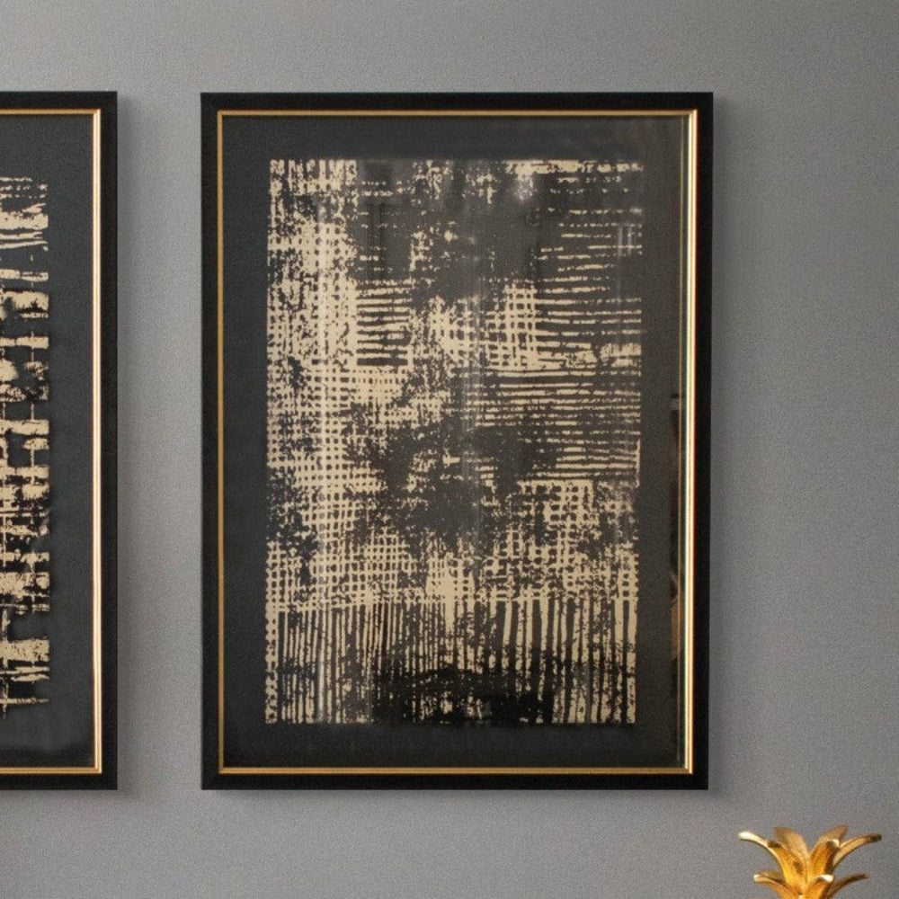 Pizzaro framed art Black Gold II-Renaissance Design Studio