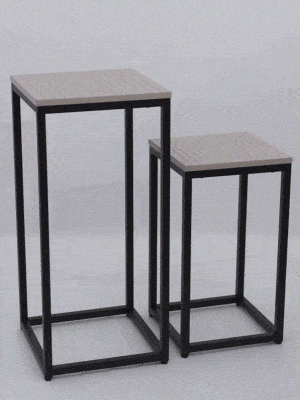 Plant Stand Side Set Of Tables-Renaissance Design Studio