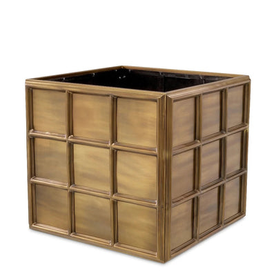 Planter Grid Medium gold  by Eichholtz