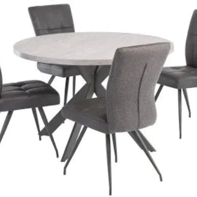 Portelli  round contemporary dining table w spider leg