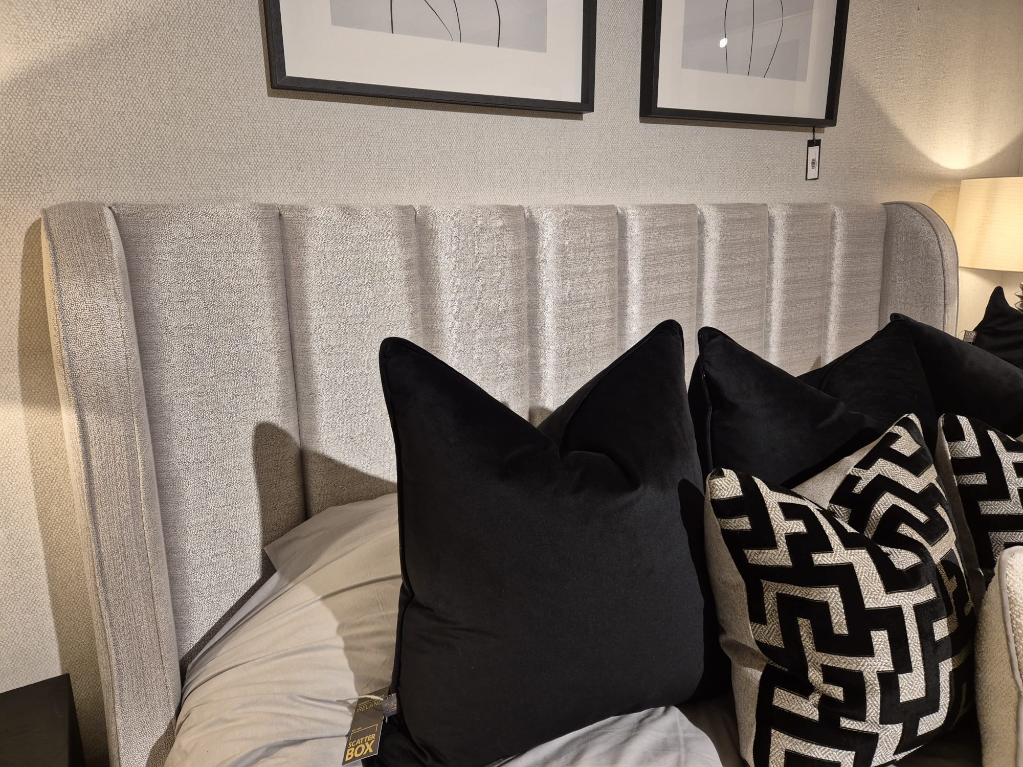Prada bed in superking in Designer fabric Endless Shell Save 20% today-Renaissance Design Studio