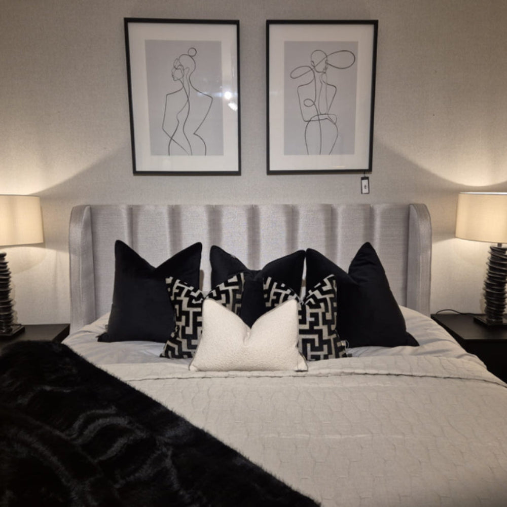 Prada bed in superking in Designer fabric Endless Shell Save 20% today-bed-Renaissance Design Studio