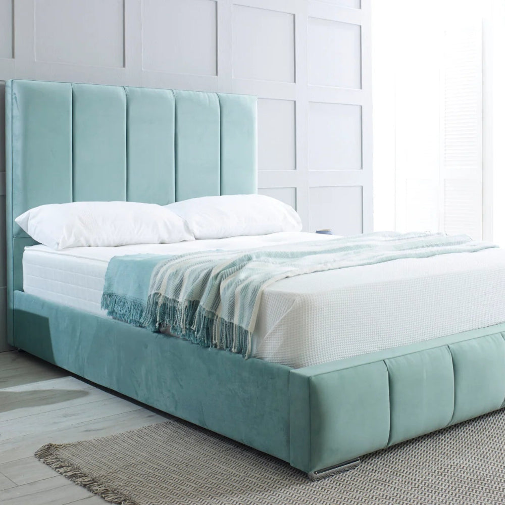 Praline bed frame custom made-Renaissance Design Studio