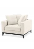 Príncipe  Designer sofa  and armchair with wooden plinth   by Eichholtz  Save up to 30%