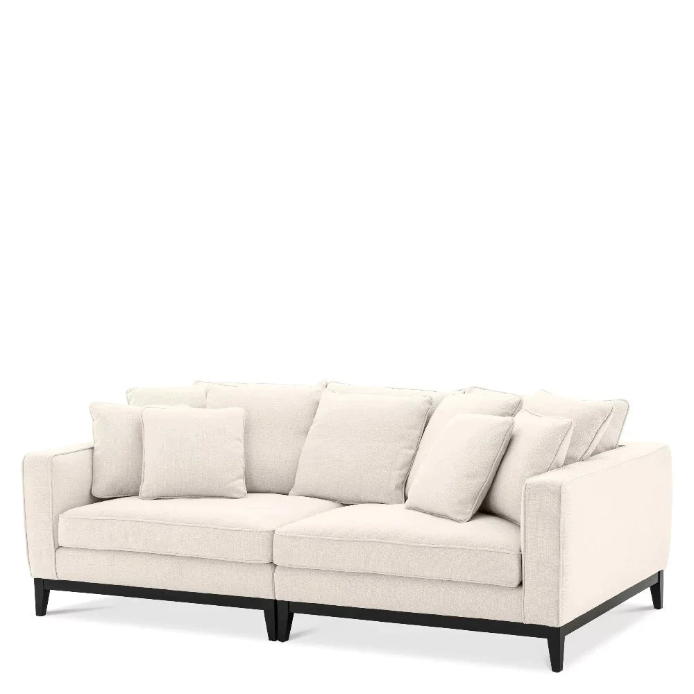 Príncipe  Designer sofa  and armchair with wooden plinth   by Eichholtz  Save up to 30%