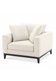 Príncipe  Designer sofa  and armchair with wooden plinth   by Eichholtz  Save up to 40%