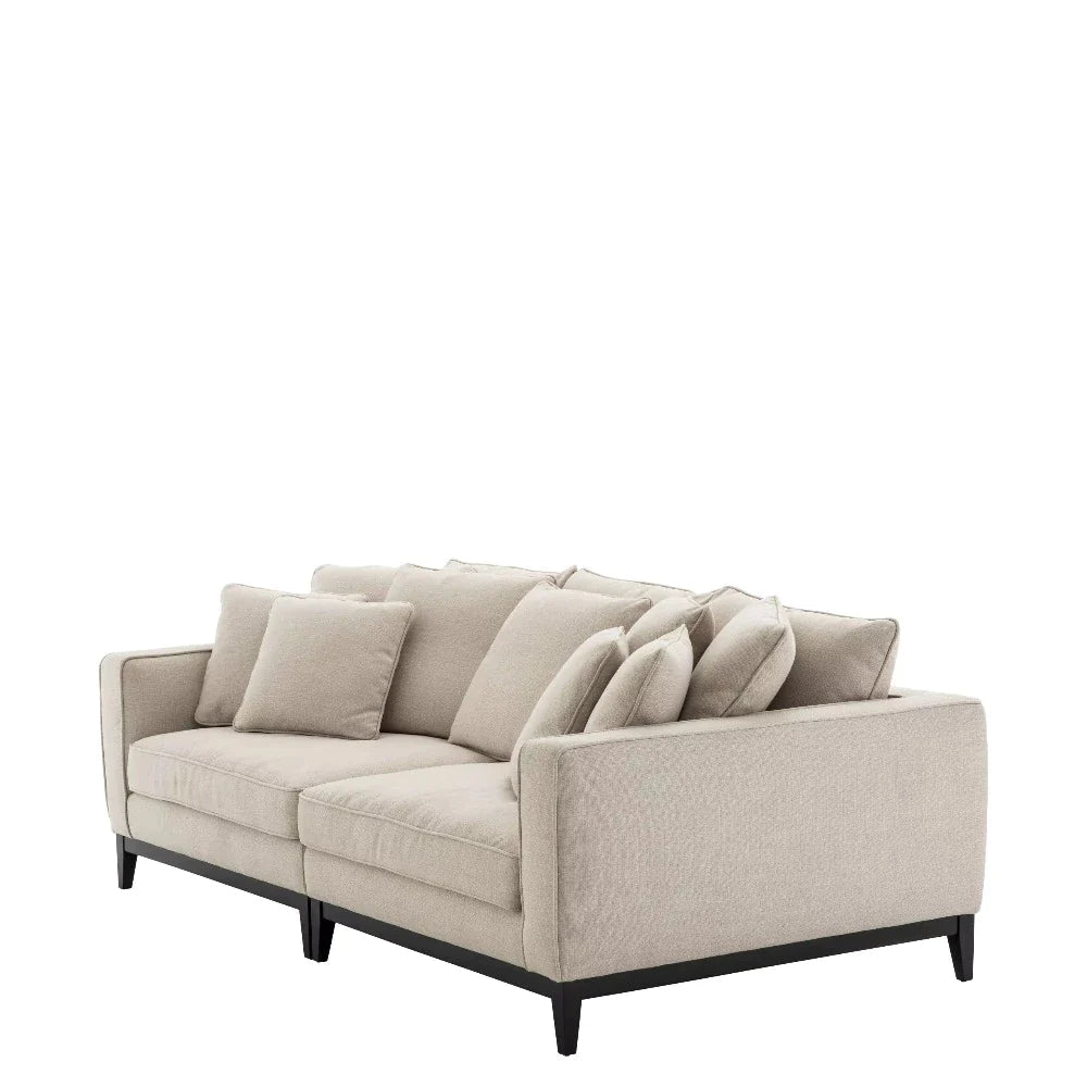 Príncipe  Designer sofa  and armchair with wooden plinth   by Eichholtz  Save up to 40%
