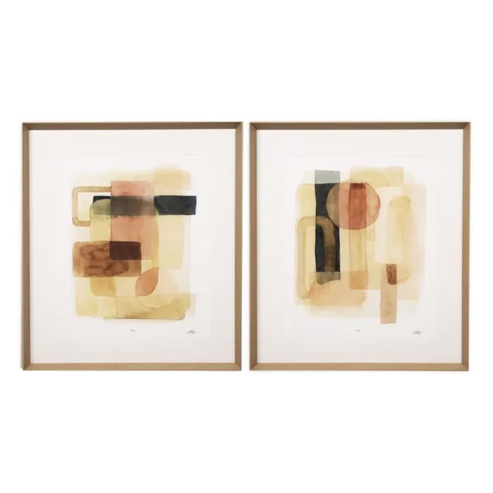 Print Sand Shaped by Grace Popp set of 2-Wall Art-Renaissance Design Studio