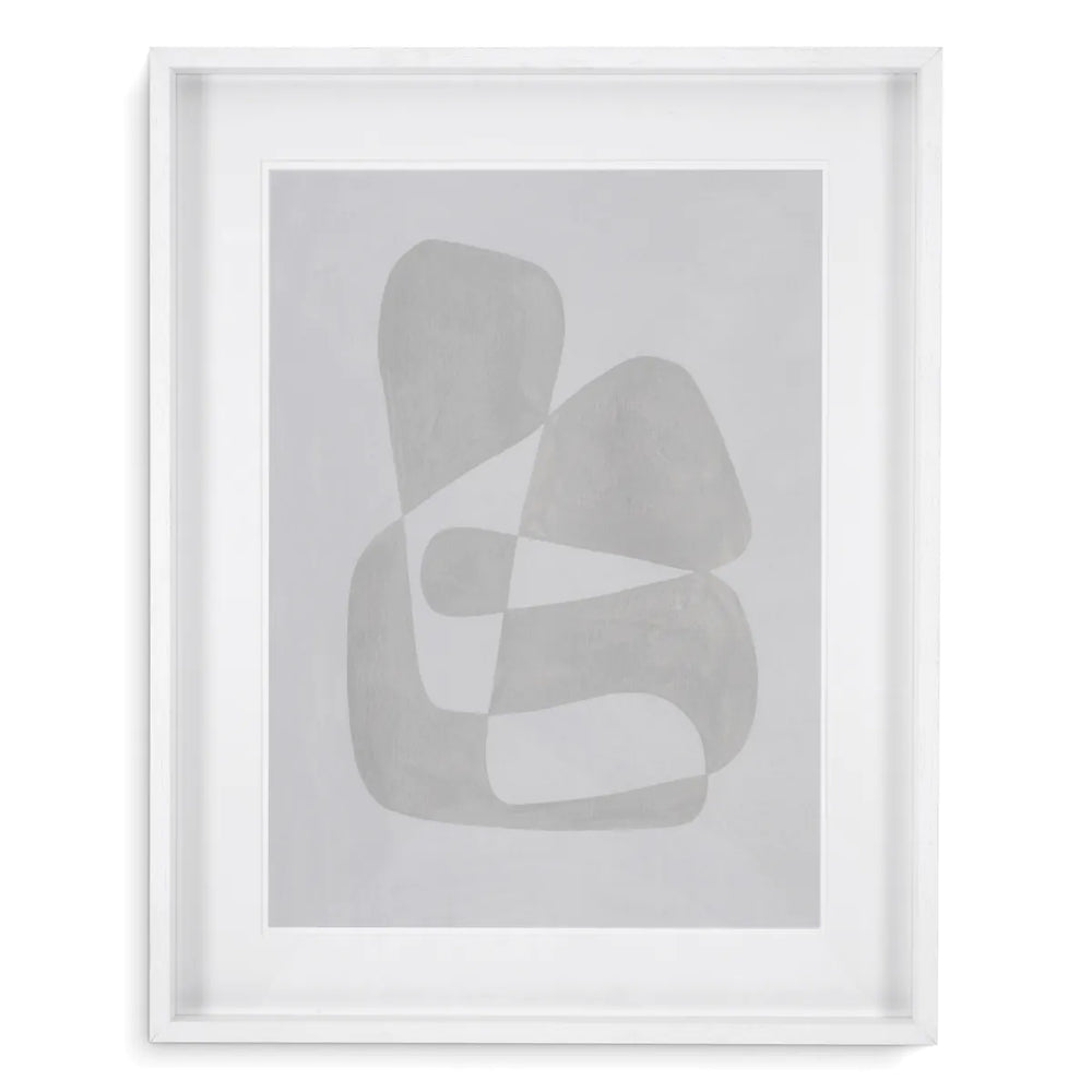 Print Soft shape set of 4  wall art by Eichholtz Ex showroom