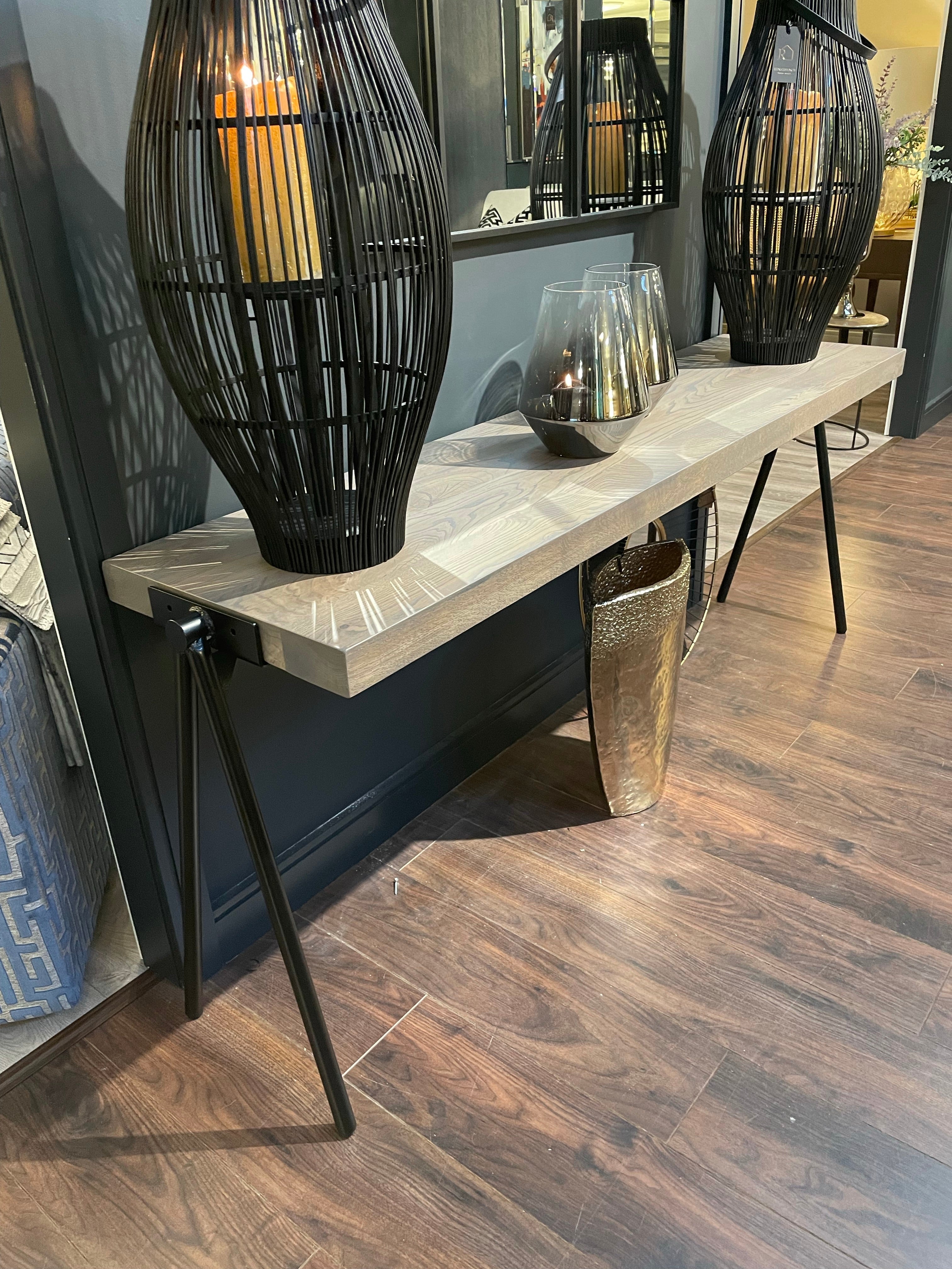 Provence Fly solid wood contemporary console table in colour of choice-Renaissance Design Studio