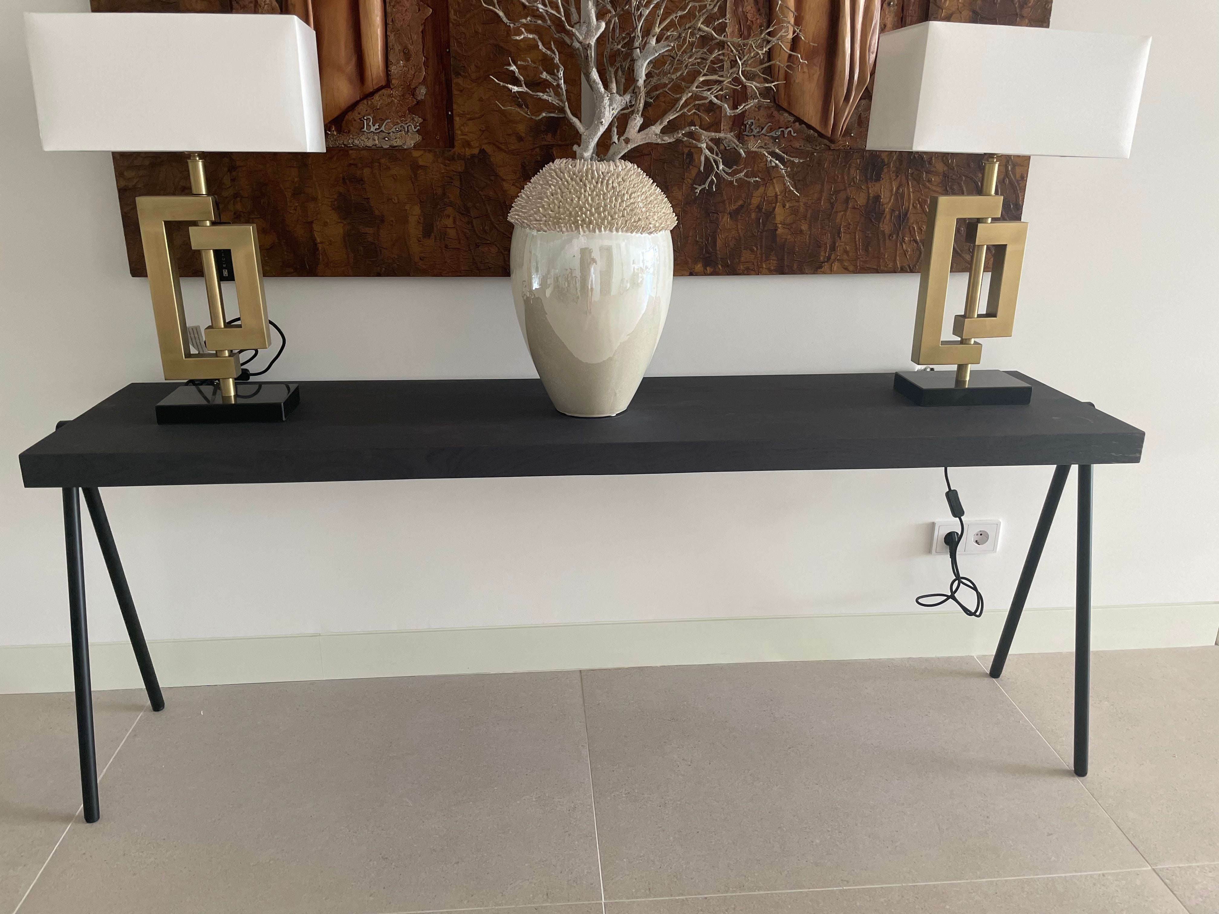 Provence Fly solid wood contemporary console table in colour of choice-Renaissance Design Studio