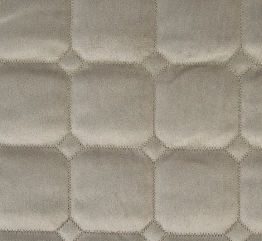Quilt Eva 240 x 260 cm Taupe square Large quilted reduced-quilt-Renaissance Design Studio
