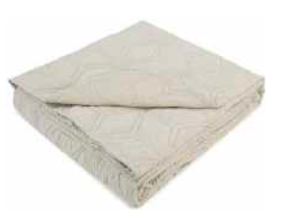 Quilt Lorna 240 x 260 cm in CREAM Linen Look-Renaissance Design Studio