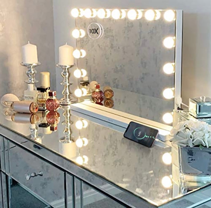 Rachel clear mirrored dressing table reduced today-Renaissance Design Studio