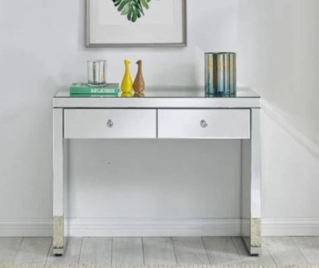 Rachel Hollywood 2 Drawer Console Table/ dressing table-Renaissance Design Studio