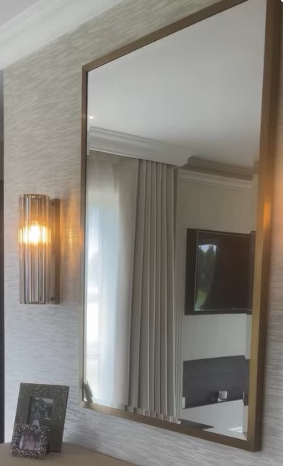 Radley designer Brass Mirror-Mirrors-Renaissance Design Studio