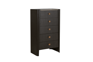 Ralph tall chest in ebony-Renaissance Design Studio