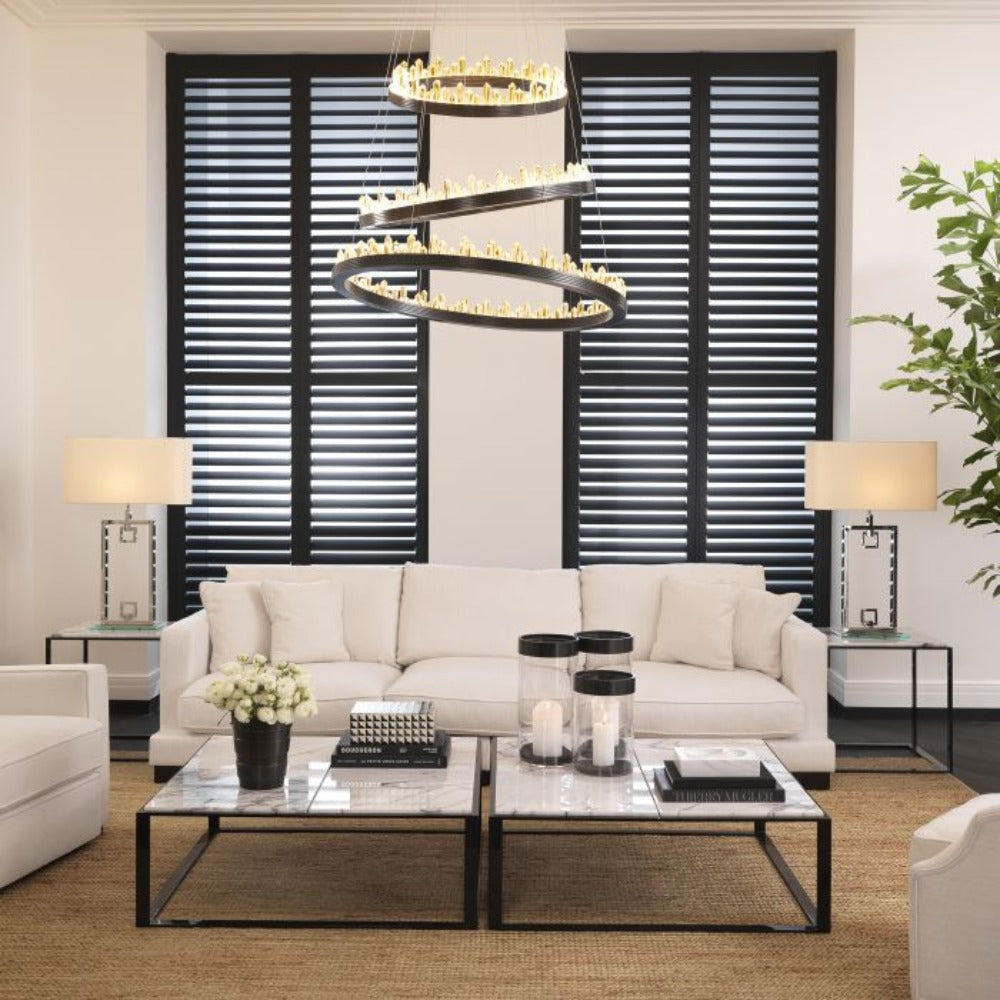 Randall bronze chandelier by Eichholtz-Renaissance Design Studio