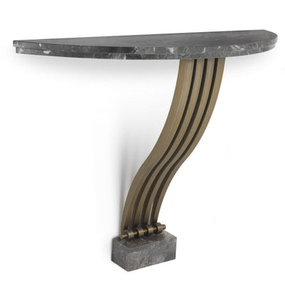 Renaissance Console table with marble and brass legs by Eichholtz