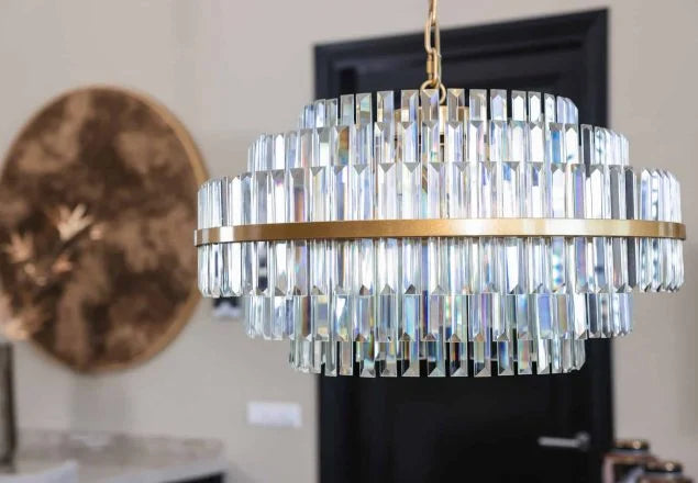 Renaissance Davina Brushed Gold Chandelier In 3 Sizes - Reduced Price-Renaissance Design Studio