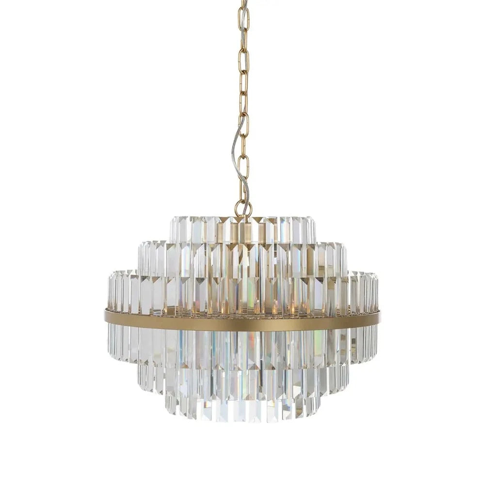 Renaissance Davina Brushed Gold Chandelier In 3 Sizes - Reduced Price-Renaissance Design Studio
