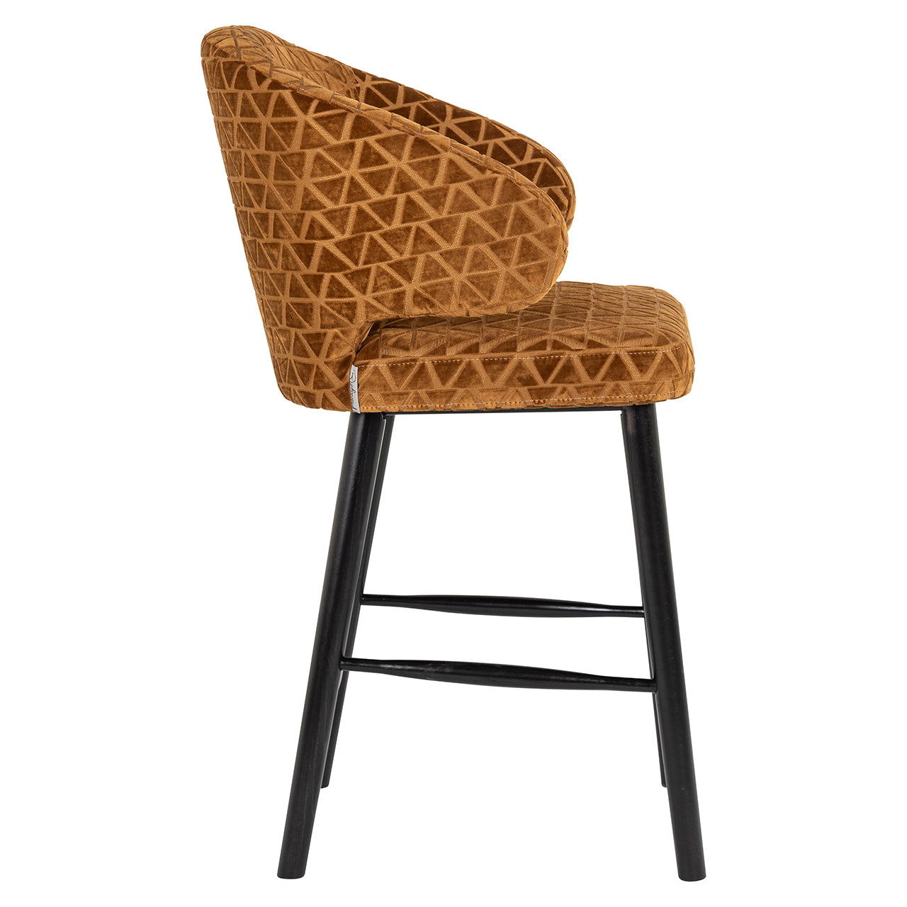 Renaissance Gold Triangle Counter Stool-Renaissance Design Studio
