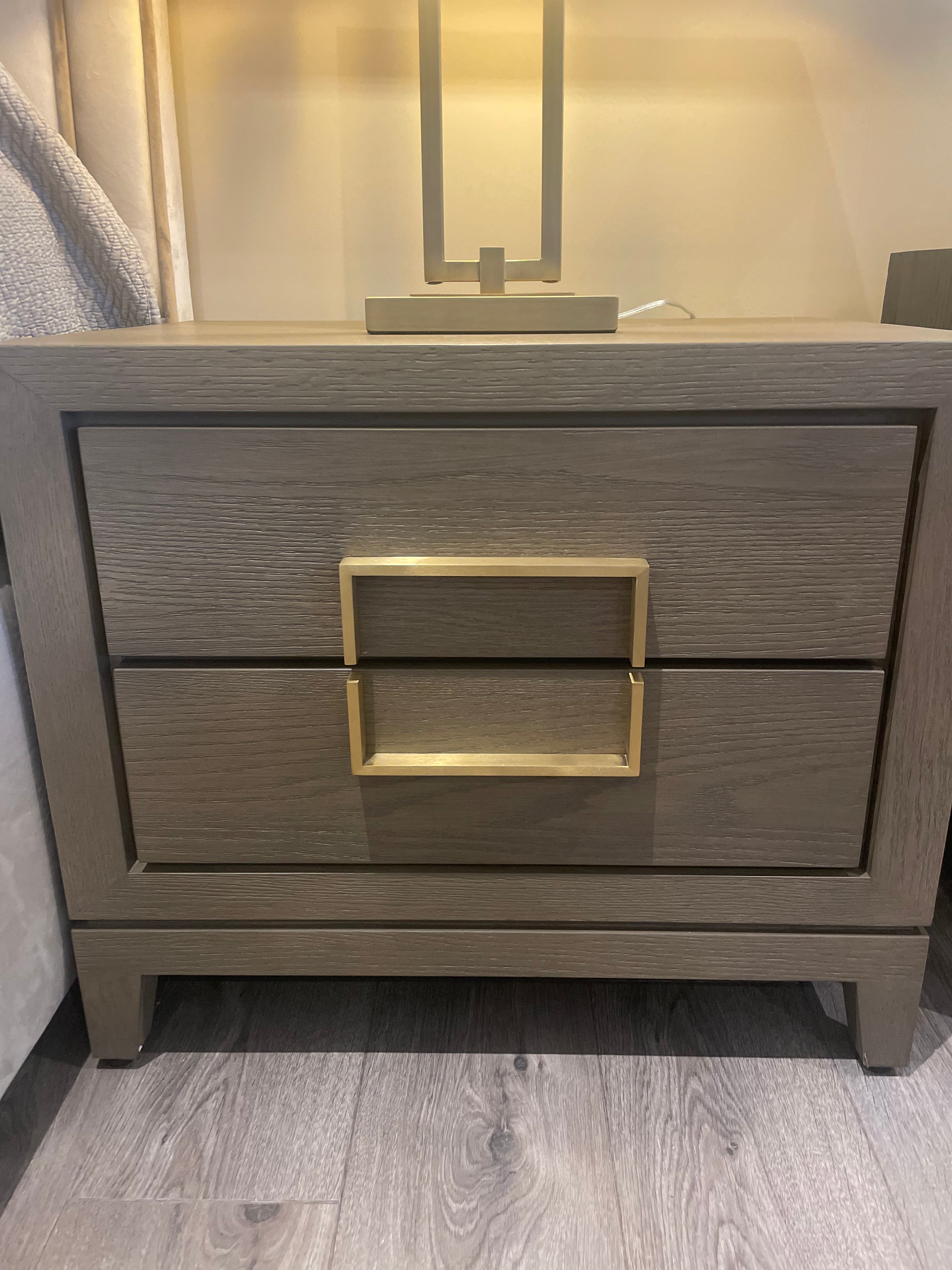 Renaissance Luxury 2 Drawer Bedside Cabinet-Renaissance Design Studio