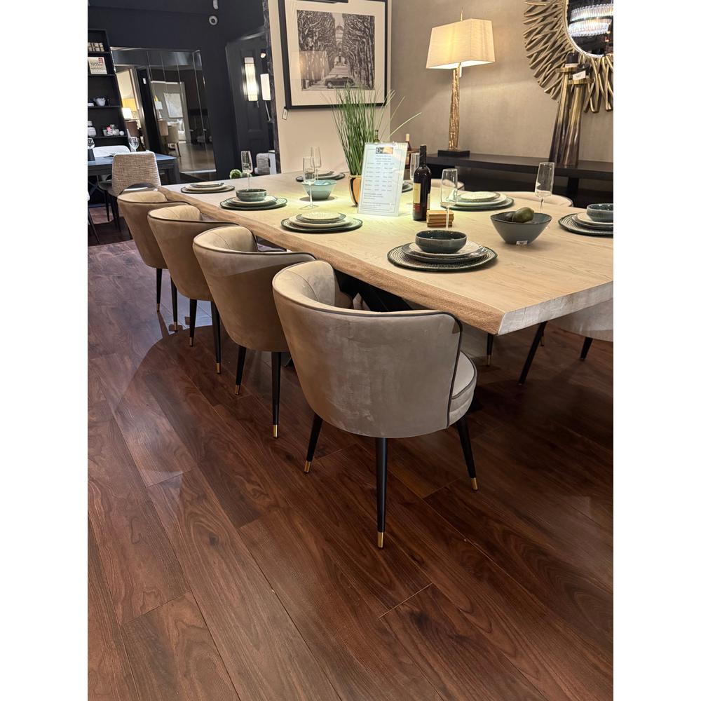 Renaissance Provence extra wide Bespoke 6cm of solid oak with live edge Dining Table ex display 300 x 120 cm-Renaissance Design Studio