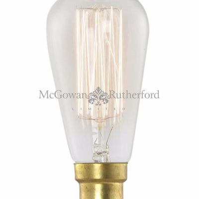 RETRO SQUIRREL CAGE/TEAR DROP BULB (B22 40W)