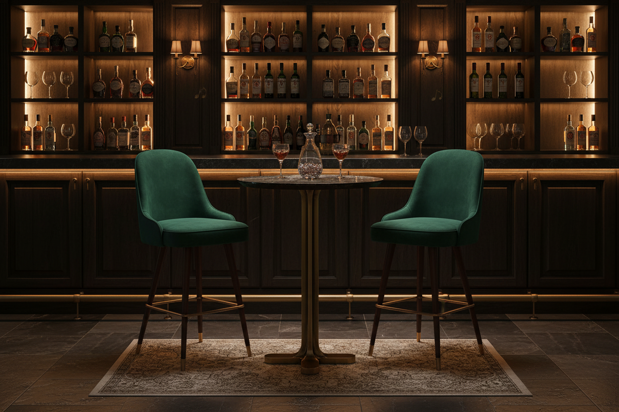 Revelin large round Bar Table-Table & Bar Stools-Renaissance Design Studio