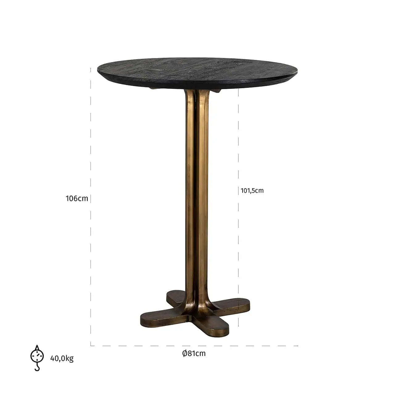 Revelin large round Bar Table-Renaissance Design Studio