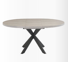 Rhine oval -round extending dining table