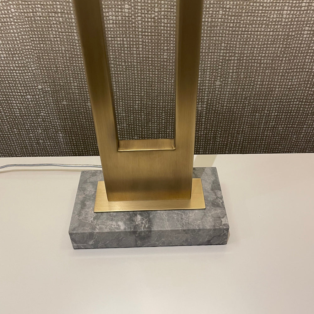 Rianna Table Lamp brass with marble style base