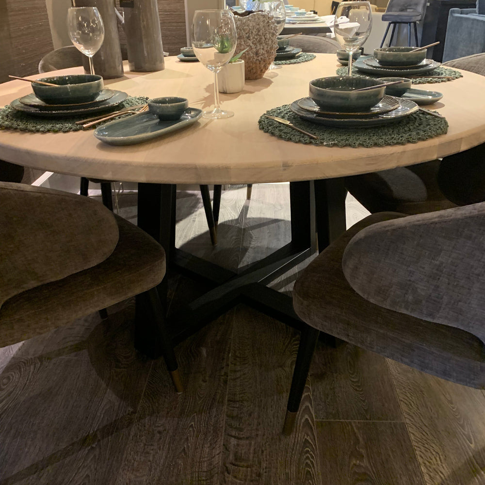 Riviera Dining Table 150cm w spider leg less 40%