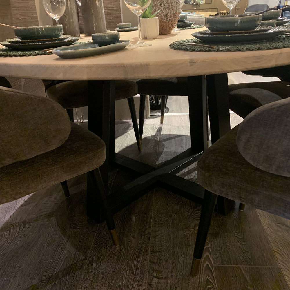 Riviera  ex display  Dining Table 150cm w spider leg  less 40%  view in showroom to purchase