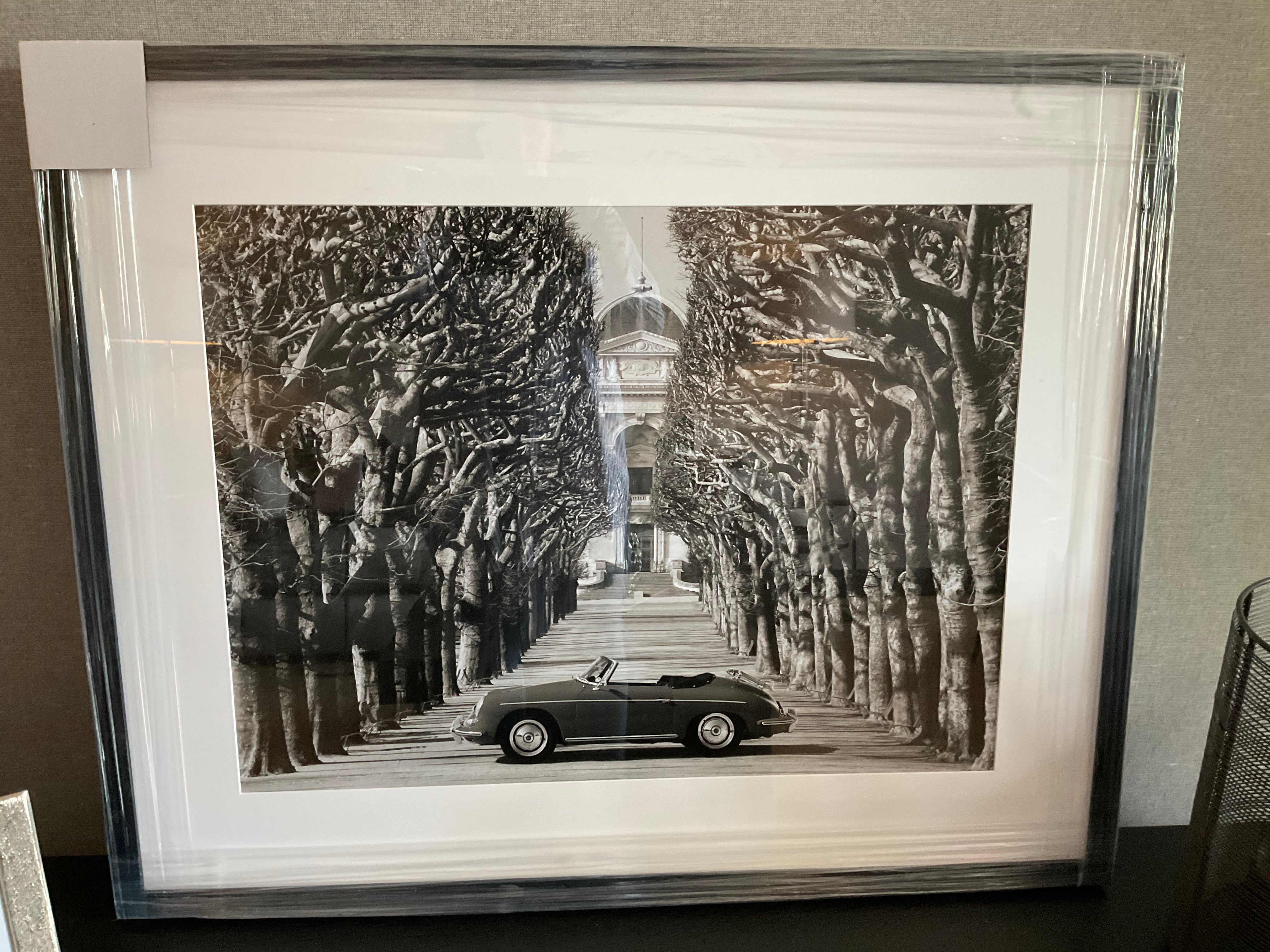 Roadster In Paris Hand Made Framed Artwork 257-Renaissance Design Studio