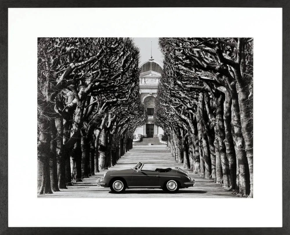 Roadster In Paris Hand Made Framed Artwork 257-Renaissance Design Studio