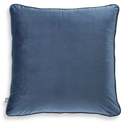 Roche Blue Velvet Cushion  by Eichholtz.