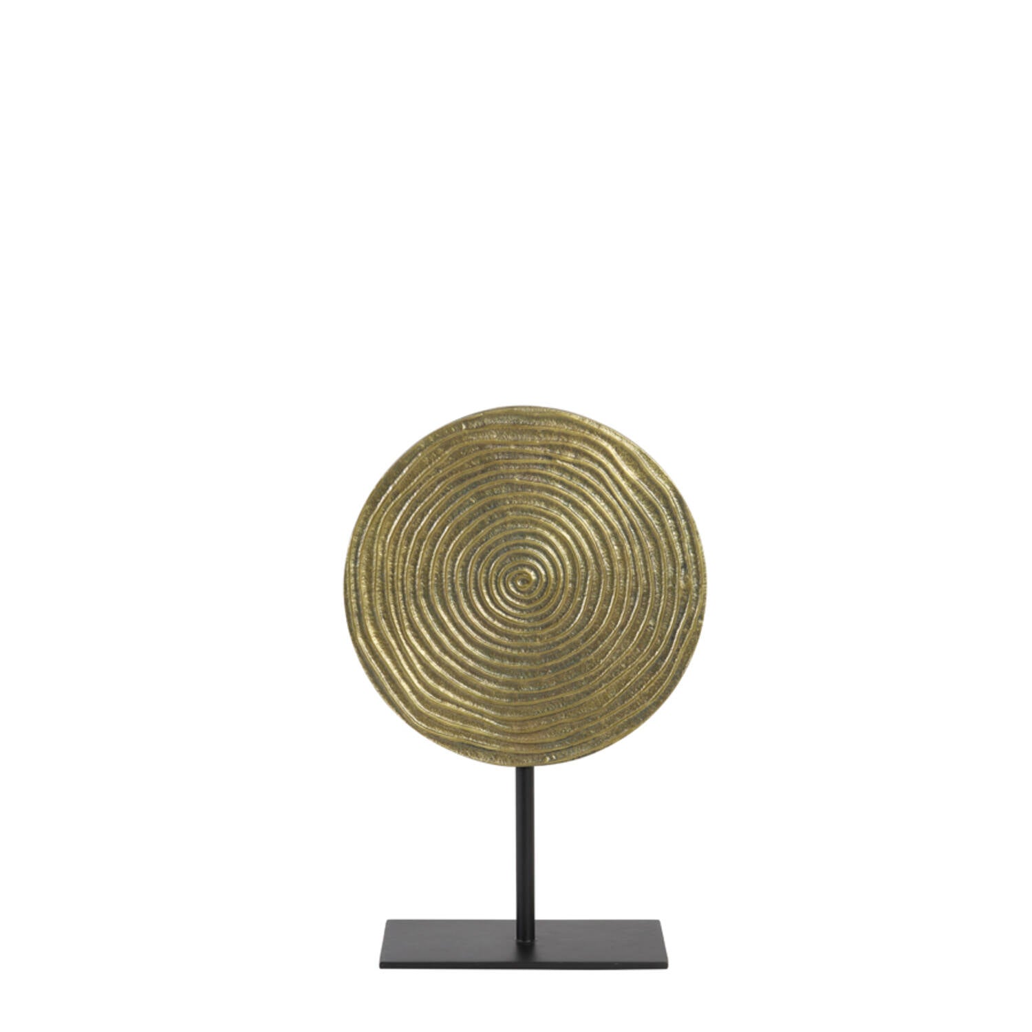 Roddy Bronzed Gold Disc On Stand - 2 sizes-Renaissance Design Studio