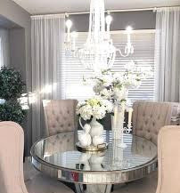 Romance  mirrored round dining table