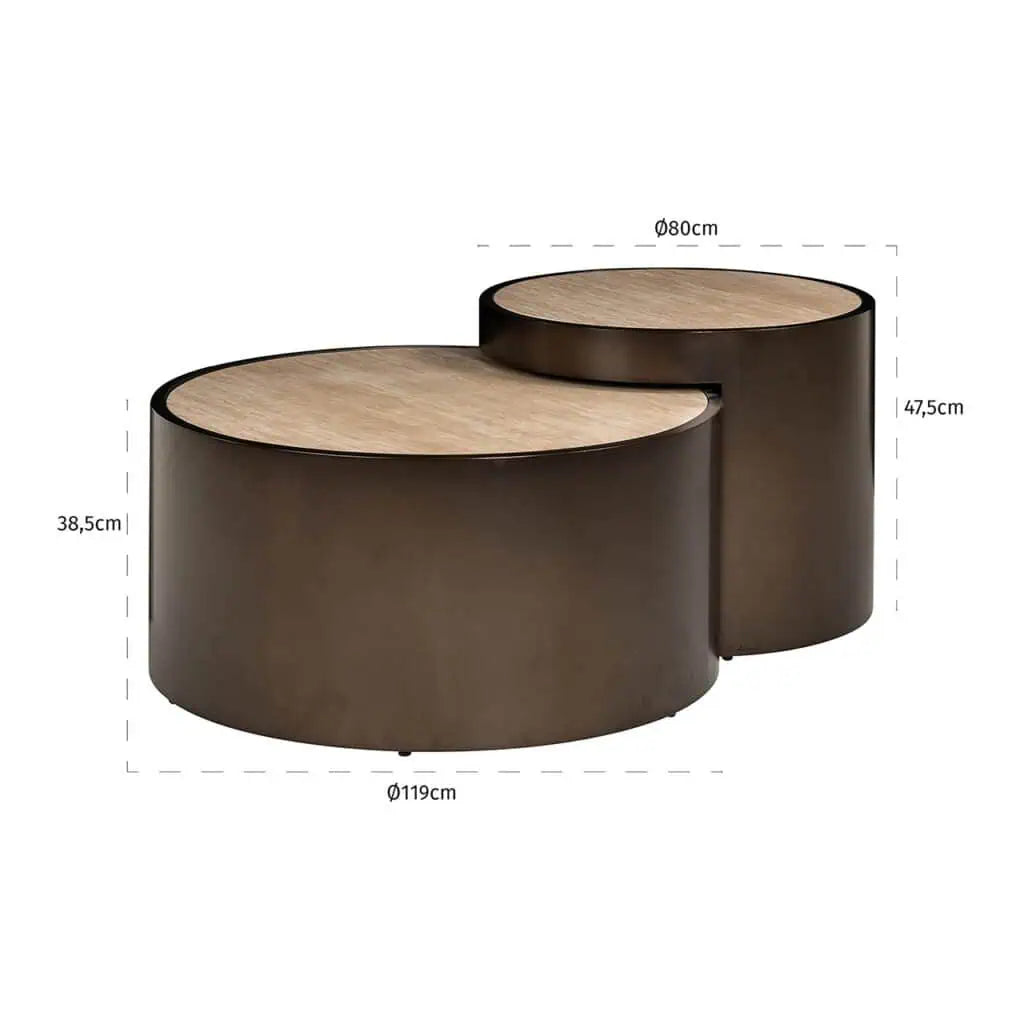 Ronan Coffee Table Nest of 2-Renaissance Design Studio