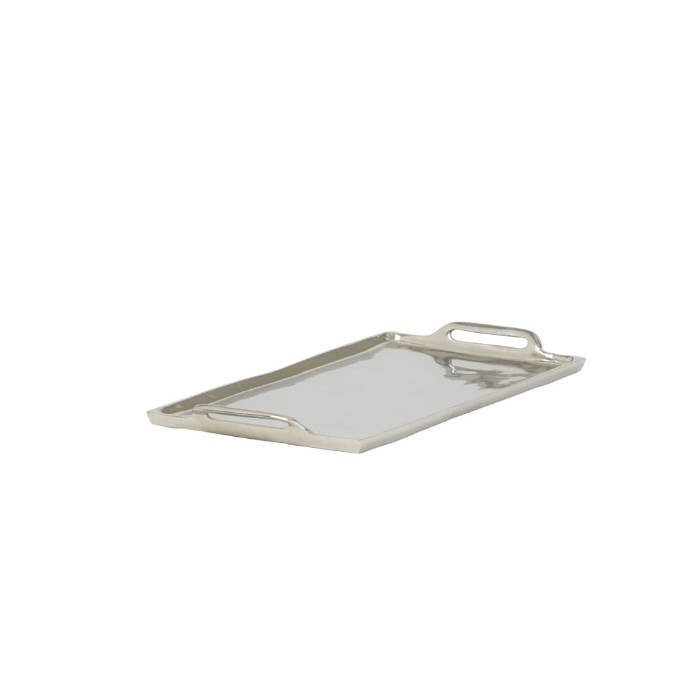 Rorik raw nickel large decorative tray with handles now only €59.95 save 22-Table Tray-Renaissance Design Studio