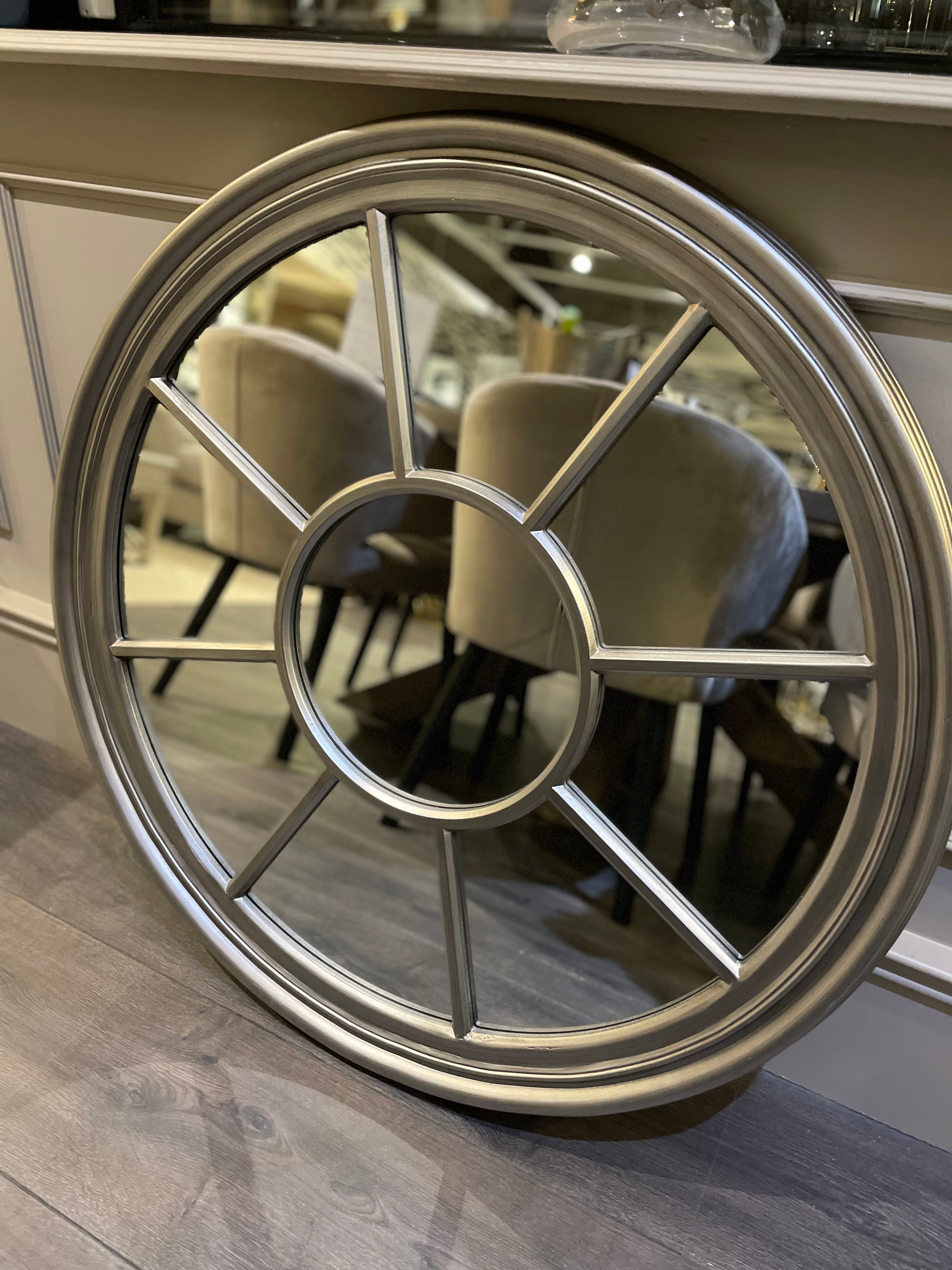 Round window mirror reduced-Renaissance Design Studio